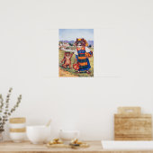 Kätzchen will eine Orange, Louis Wain Poster (Küche)