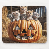 Kätzchen zu Halloween Pumpkin Mousepad (Vorne)
