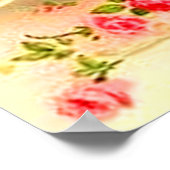 Kätzchenbraun und -garten poster (Ecke)