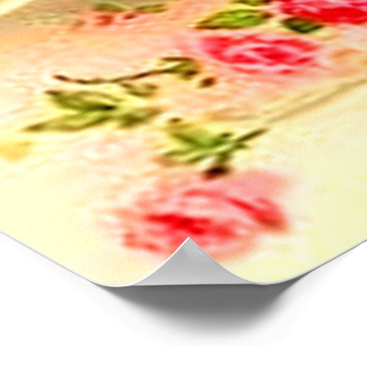 Kätzchenbraun und -garten poster (Ecke)