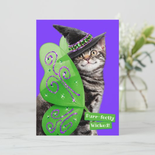 Kätzchenfisch Einladung (Stehend Vorderseite)