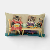 Kätzchenfrühstück Lendenkissen (Rückseite)