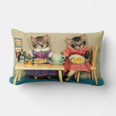 Kätzchenfrühstück Lendenkissen (Vorderseite)