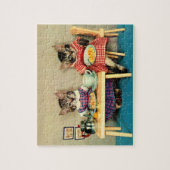 Kätzchenfrühstück Puzzle (Vertikal)