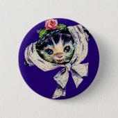 Kätzchenkatze in einem Kätzchen Button (Vorderseite)