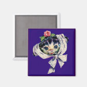 Kätzchenkatze in einem Kätzchen Magnet (Vorderseite/Rückseite)