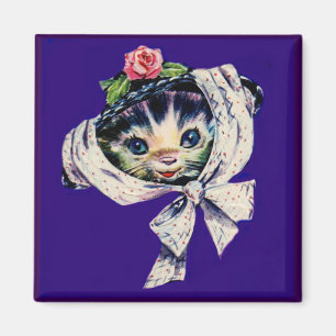 Kätzchenkatze in einem Kätzchen Magnet
