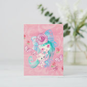 Kätzchenliebe Postkarte (Stehend Vorderseite)