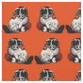 Kätzchenprint Stoff (Nahaufnahme)