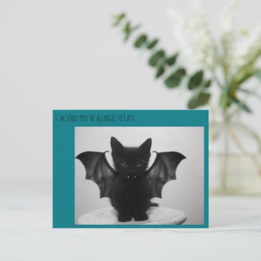 Kätzchenschläger Postkarte (Stehend Vorderseite)