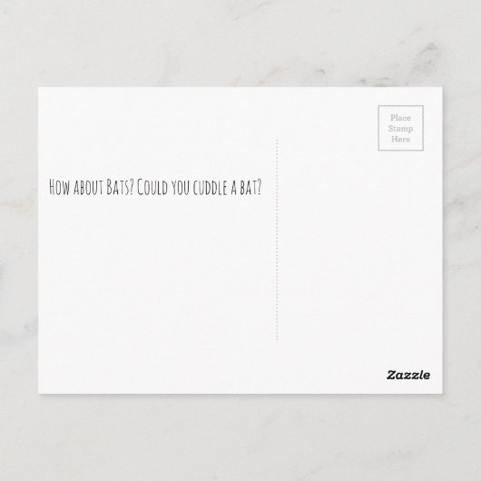 Kätzchenschläger Postkarte (Rückseite)