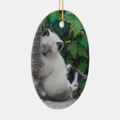 Kätzchenverzierung Keramik Ornament (Rechts)