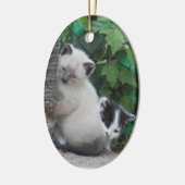 Kätzchenverzierung Keramik Ornament (Links)