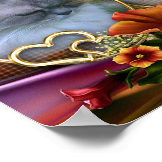 Katze2 für Lilo Poster (Ecke)