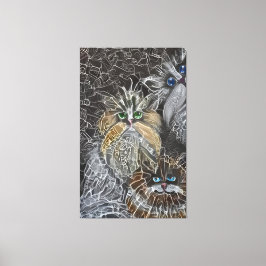 Katze3 - Fotoabomb Leinwanddruck