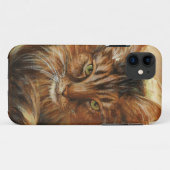 Katze 0005 auf Kissen Case-Mate iPhone Hülle (Rückseite (Horizontal))