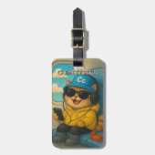 Katze 02 Kinder Gepäckanhänger (Vorderseite vertikal)