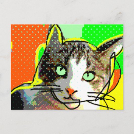 Katze 02 postkarte (Vorderseite)