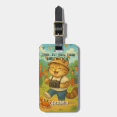 Katze 08 Kinder Gepäckanhänger (Vorderseite vertikal)