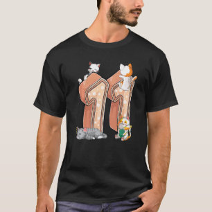 Katze 11. Geburtstagsfeier Elf 11 Jahre alte Katze T-Shirt