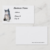 Katze 11, Visitenkarte (Vorne/Hinten)