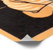 Katze (1918) von Julie de Graag (1877-1924) Poster (Ecke)