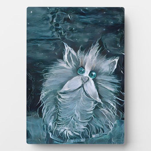 Katze 1 - Anstacheln Fotoplatte (Vorderseite)