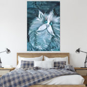 Katze 1 - Anstacheln Leinwanddruck (Insitu (Schlafzimmer))