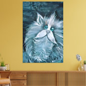 Katze 1 - Anstacheln Leinwanddruck (Insitu (Wohnzimmer))