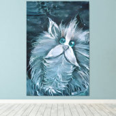 Katze 1 - Anstacheln Leinwanddruck (Insitu (Holzboden))