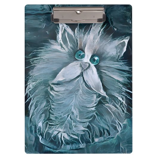 Katze 1 - Auf Ihrem Planer stehen Klemmbrett (Vorderseite)