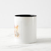 Katze 1 zweifarbige tasse (Mittel)
