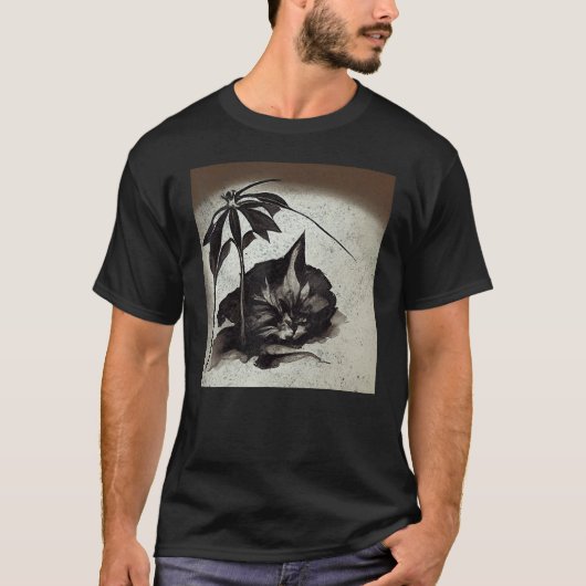 Katze 24 T-Shirt (Vorderseite)