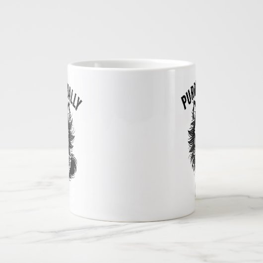 Katze 2 Jumbo-Tasse (Vorderseite)