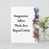 Katze 2 Kätzchen mit Rose und Oberhut Wasserfarbe (Stehend Vorderseite)