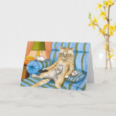 Katze 361 Anmerkungs-Karte Karte (Gelbe Blume)