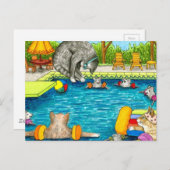 Katze 383 postkarte (Vorne/Hinten)