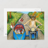 Katze 384 postkarte (Vorne/Hinten)