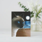 Katze 396 Siamesen Postkarte (Stehend Vorderseite)