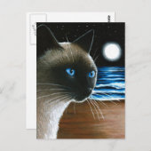 Katze 396 Siamesen Postkarte (Vorne/Hinten)