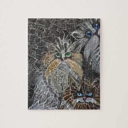 Katze 3 - FotoTram Puzzle (Vertikal)