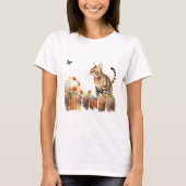Katze 3 im Herbst T - Shirt (Vorderseite)