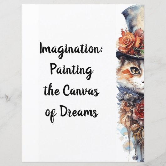 Katze 3 Kätzchen mit Rose Aquarell (Vorderseite)