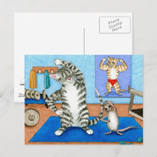 Katze 458 Postkarte (Vorne/Hinten)