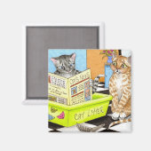 Katze 464 magnet (Vorderseite/Rückseite)