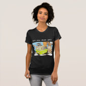 Katze 464 schwarzer T - Shirt (Vorne ganz)