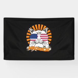 Katze 4. Juli Meowica Banner