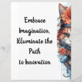 Katze 4 Kitten mit Rose Aquarell (Vorderseite)