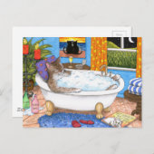 Katze 567 postkarte (Vorne/Hinten)