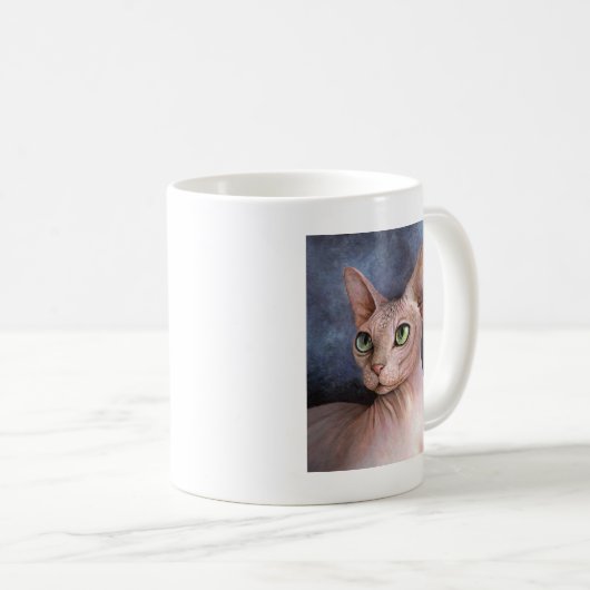 Katze 578 Sphynx Kaffeetasse (VorderseiteRechts)